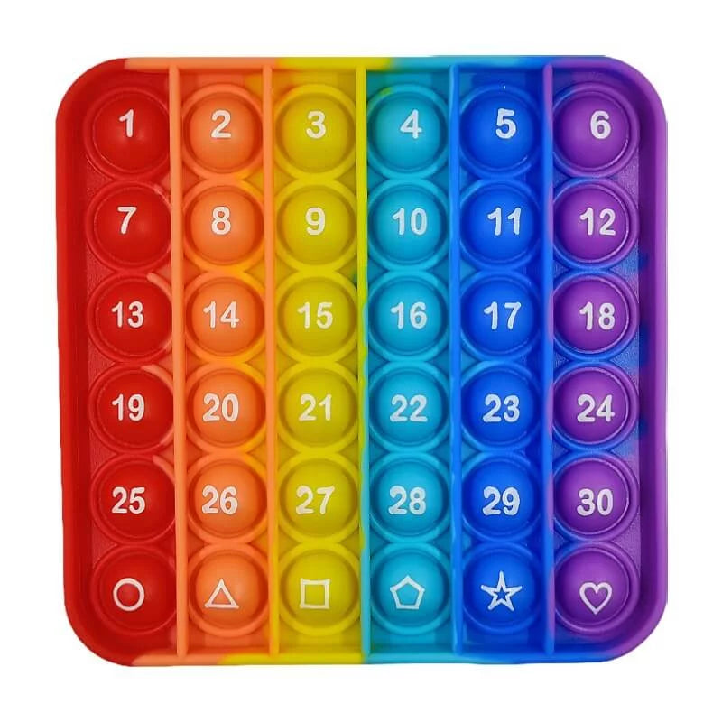 Rainbow Fidget Pop - Numbers