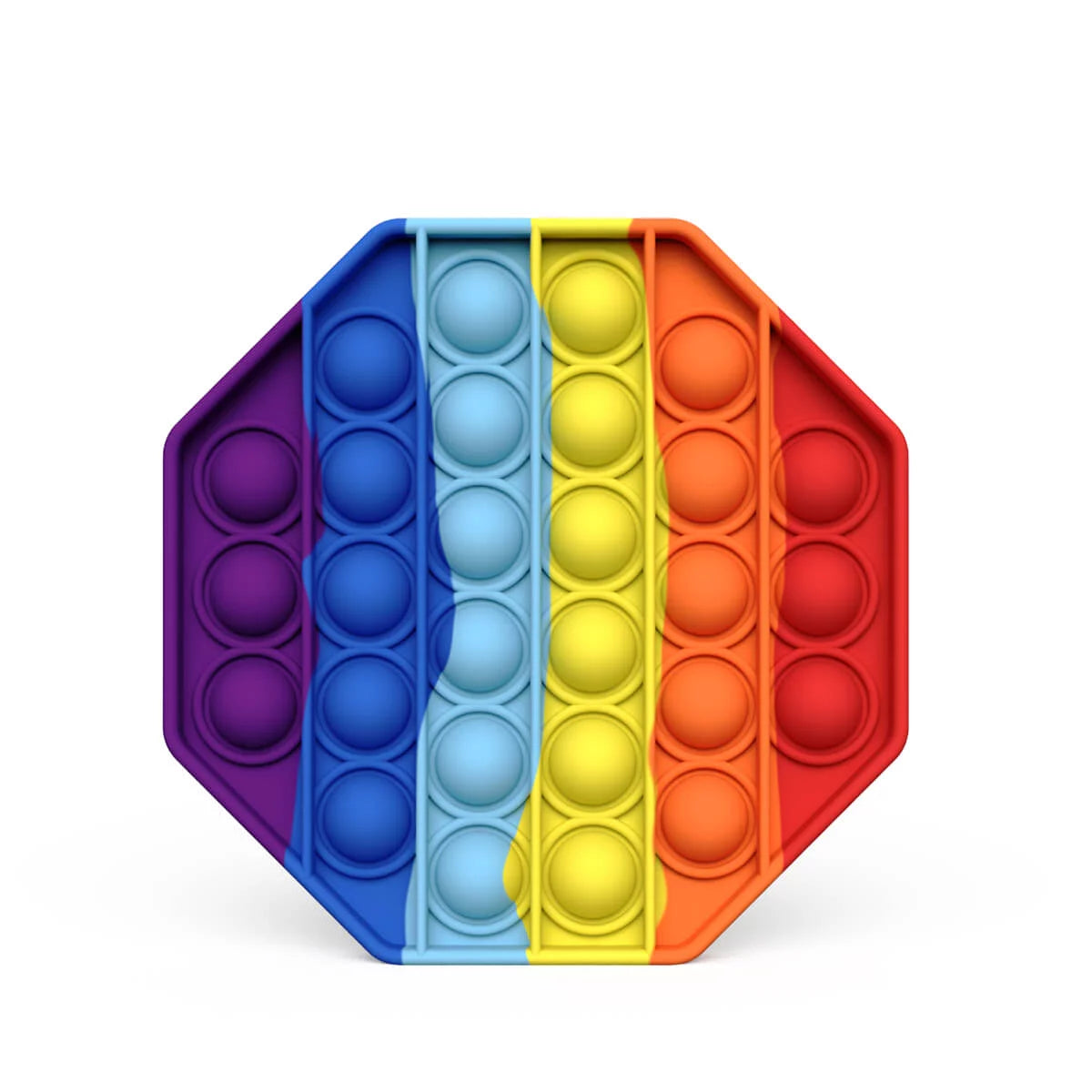 Rainbow Octagon Fidget Popper