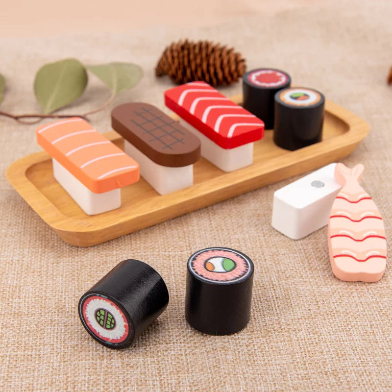 Magnetic Sushi Pretend-Play Set | Montessori Fine Motor Sensory Toy for Toddlers