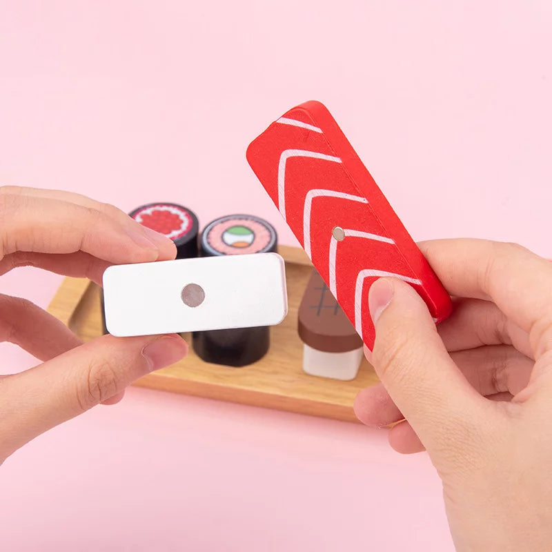 Magnetic Sushi Pretend-Play Set | Montessori Fine Motor Sensory Toy for Toddlers
