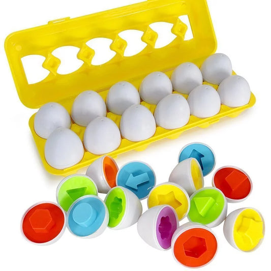 Easter Egg Matching Toy — Color & Shape Recognition