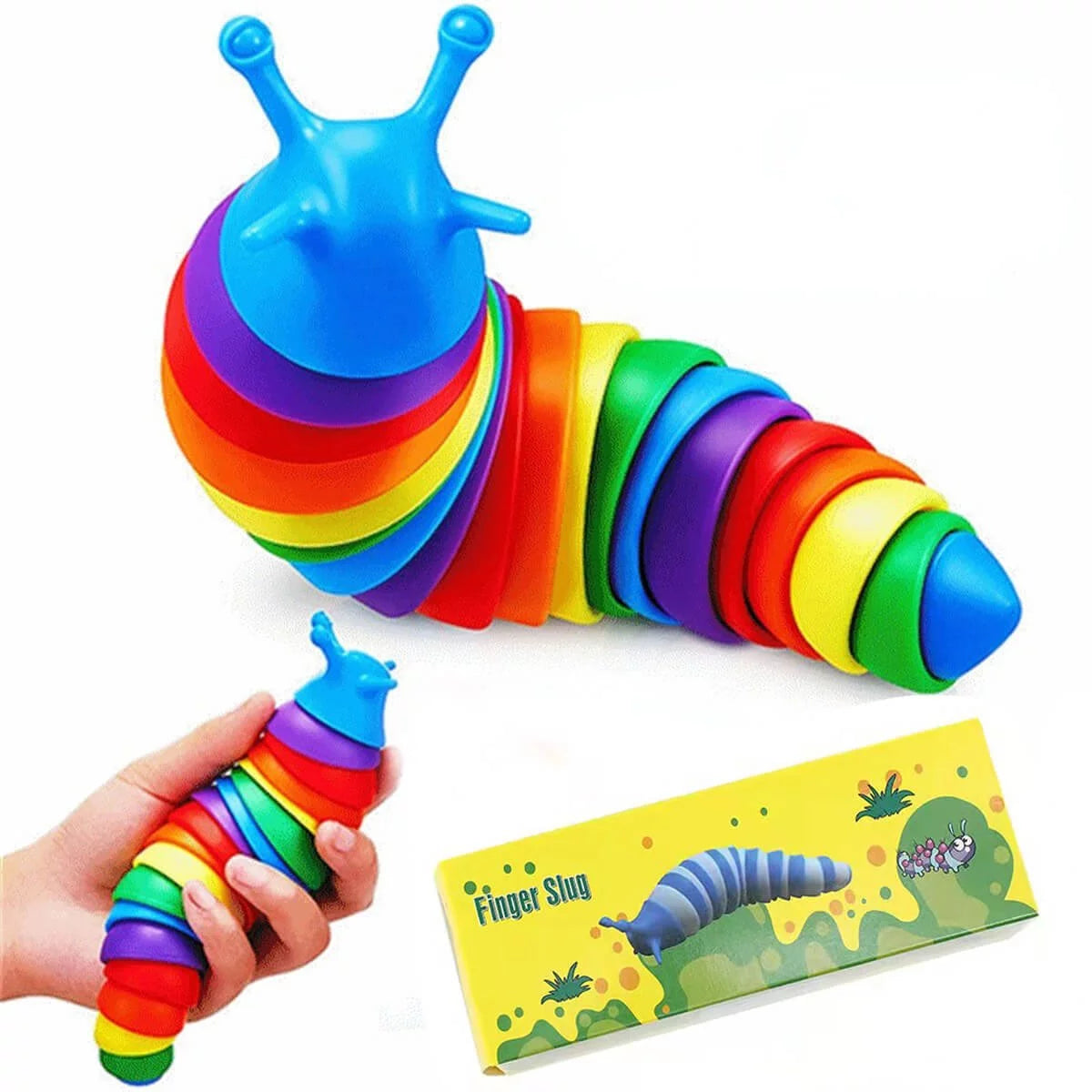 Flexible Fidget Slug Sensory & Stress Relief Toy